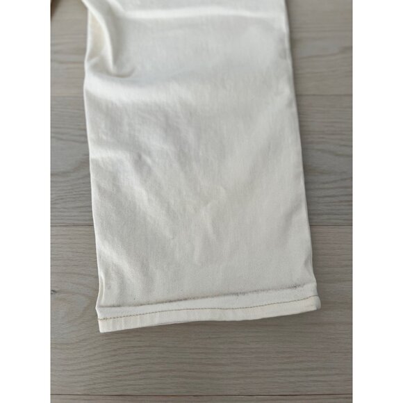 Lauren Ralph Lauren Patchwork Relaxed Tapered Jeans in Cream ( 20W ) - Picture 5 of 6